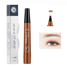 Load image into Gallery viewer, Hot Tattoo Eyebrow Pencils Waterproof Fork tip Eyebrow Tattoo Pen 4 Head Fine Sketch Professional Cosmetic