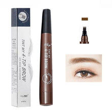 Load image into Gallery viewer, Hot Tattoo Eyebrow Pencils Waterproof Fork tip Eyebrow Tattoo Pen 4 Head Fine Sketch Professional Cosmetic