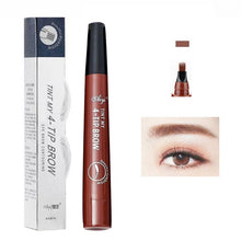 Load image into Gallery viewer, Hot Tattoo Eyebrow Pencils Waterproof Fork tip Eyebrow Tattoo Pen 4 Head Fine Sketch Professional Cosmetic