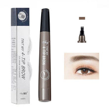 Load image into Gallery viewer, Hot Tattoo Eyebrow Pencils Waterproof Fork tip Eyebrow Tattoo Pen 4 Head Fine Sketch Professional Cosmetic