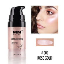 Load image into Gallery viewer, 5 Colors Highlighter Illuminator Makeup Glow Kit Face Brightener Contouring Liquid Highlighter Powder Palette Bronzer