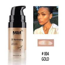 Load image into Gallery viewer, 5 Colors Highlighter Illuminator Makeup Glow Kit Face Brightener Contouring Liquid Highlighter Powder Palette Bronzer