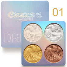 Load image into Gallery viewer, 4 Colors Highlighter Illuminator Makeup Glow Kit Face Brightener