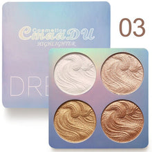Load image into Gallery viewer, 4 Colors Highlighter Illuminator Makeup Glow Kit Face Brightener