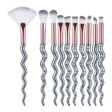 Load image into Gallery viewer, 10PCS Make Up Foundation Eyebrow Eyeliner Blush Cosmetic Concealer Brushes