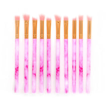 Load image into Gallery viewer, 10 Pcs Makeup Brush Set Marble make-up brush Professional
