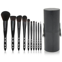Load image into Gallery viewer, 10pcs Makeup Brushes Set Cosmetics Make Up Brushes With PU Storage box Ki