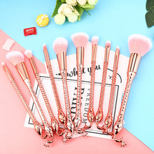 Load image into Gallery viewer, 16PCS Golden Mermaid Makeup Brushes Set Foundation Blending