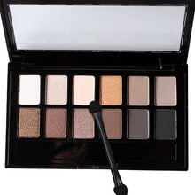 Load image into Gallery viewer, 12 Color Waterproof Eye Shadow Plate Powder Matt