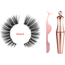 Load image into Gallery viewer, Magnetic Liquid Eyeliner &amp; Magnetic False Eyelashes &amp; Tweezer Set Waterproof Long Lasting Eyeliner