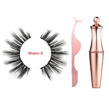 Load image into Gallery viewer, Magnetic Liquid Eyeliner &amp; Magnetic False Eyelashes &amp; Tweezer Set Waterproof Long Lasting Eyeliner