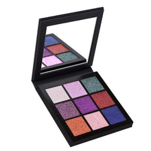 Load image into Gallery viewer, 9Color Glitter Eyeshadow Palette